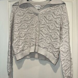 Freshman 1996 Cropped Open Knit Top/Sweater